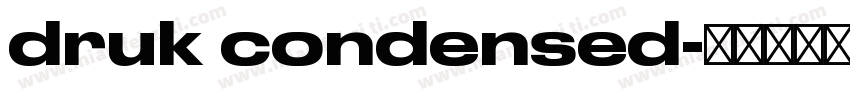druk condensed字体转换